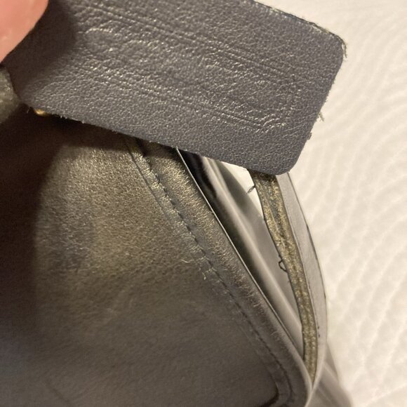 COACH Willis VTG Black Glove-Tanned Leather Brass Trim Crossbody Bag #9927 - Picture 6 of 16